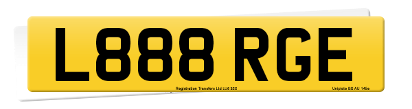 Registration number L888 RGE